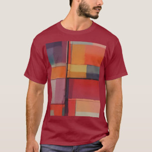 T-shirt Composition Moderne Œuvre d'Art Abstraite