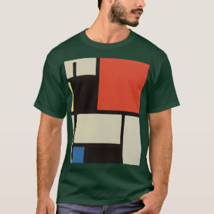 T-shirt Composition mondrienne Forêt profonde Abstraite mo
