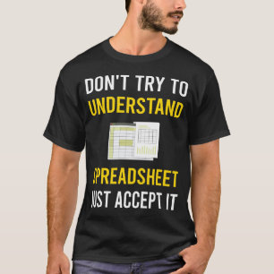 T-shirt Comprendre les feuilles de calcul