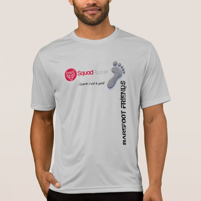 T-shirt compression officiel Barefoot Friends (Devant)