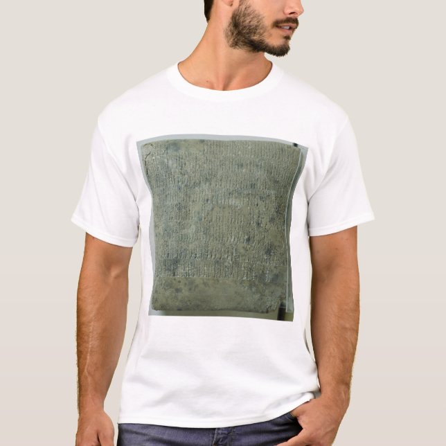 T-shirt Comprimé avec le manuscrit cunéiforme (Devant)