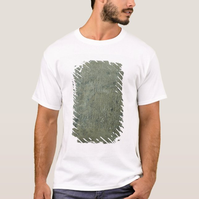 T-shirt Comprimé avec le manuscrit cunéiforme (Devant)