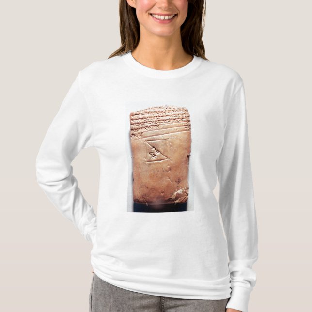 T-shirt Comprimé avec le manuscrit cunéiforme, c.1830-1530 (Devant)