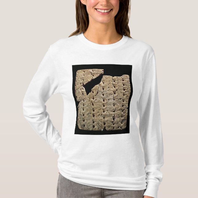 T-shirt Comprimé avec le manuscrit cunéiforme, d'Uruk (Devant)