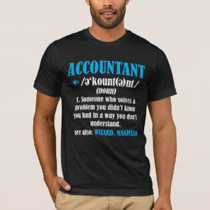 T-shirt Comptabilité drôle de définition d'idée de cad
