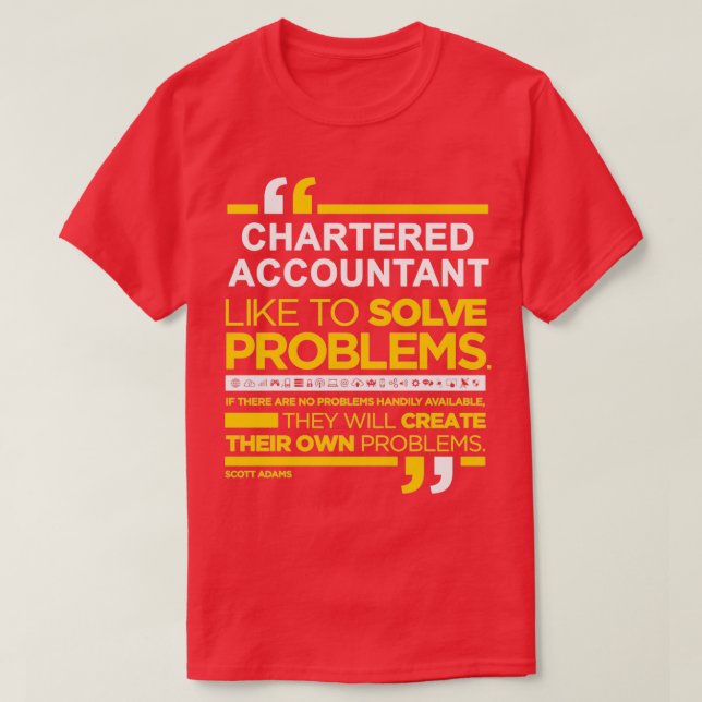 T-SHIRT COMPTABLE À CHARGE 5 (Design devant)