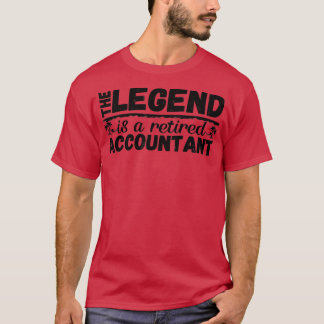 T-shirt Comptable à la retraite Cadeaux de retraite