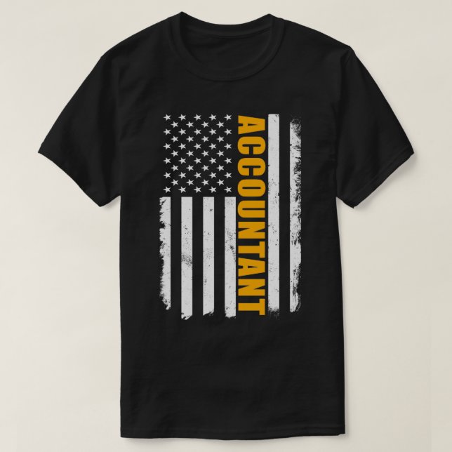 T-shirt Comptable américain (Design devant)