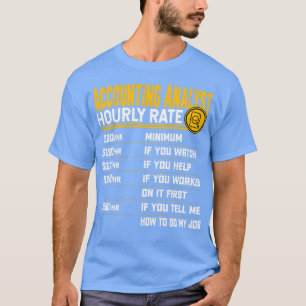 T-shirt Comptable Analyste Taux horaire Comptable CPA Comp