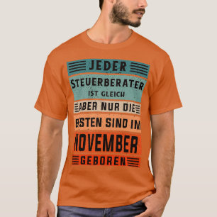 T-shirt Comptable anniversaire Novembre né comptable
