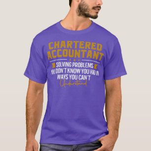 T-shirt COMPTABLE CHARTÉ Nom du travail Résolution des pro