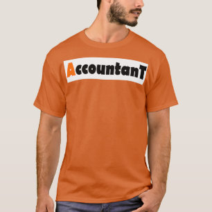 T-shirt Comptable Couleur orange