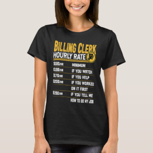 T-shirt Comptable de facturation Taux horaire Travail de l