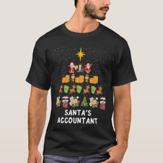 T-shirt Comptable de Noël de père Noël