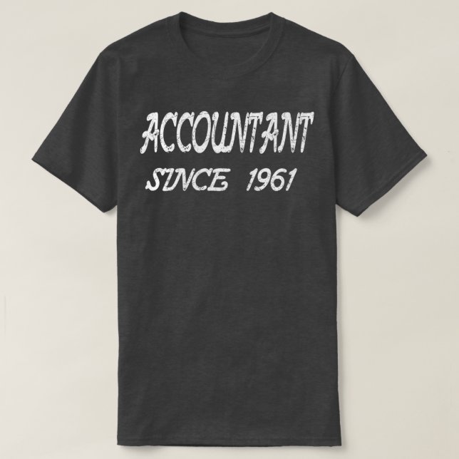 T-shirt Comptable depuis 1961 (Design devant)