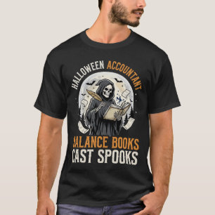 T-shirt Comptable d'Halloween après la tombée de la nuit