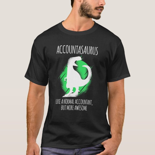 T-shirt Comptable Dino Comptable (Devant)