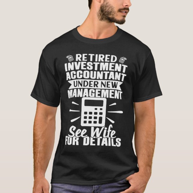 T-shirt Comptable D'Investissement Retraité Voir Femme Pou (Devant)