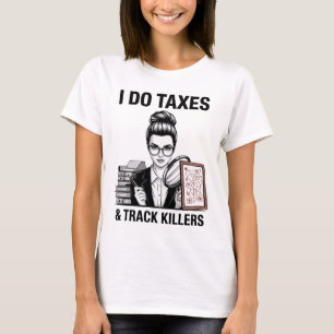 T-shirt Comptable drôle CPA accro au vrai crime