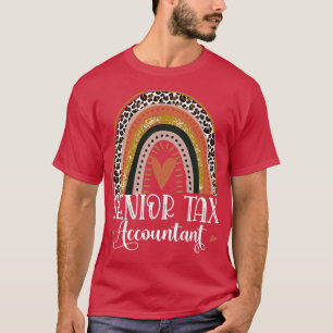 T-shirt Comptable en fiscalité Leopard Rainbow