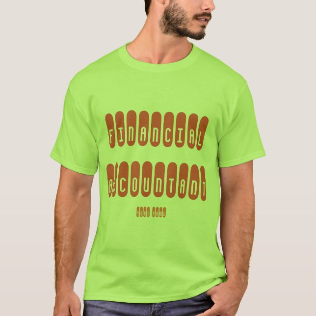 T-shirt "comptable financier" (Devant)