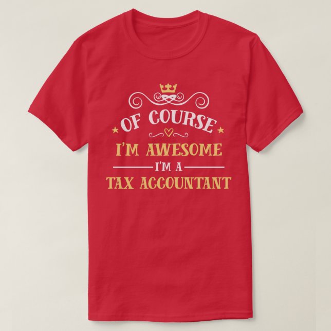 T-shirt Comptable fiscal génial Comptable fiscal Fier Comp (Design devant)