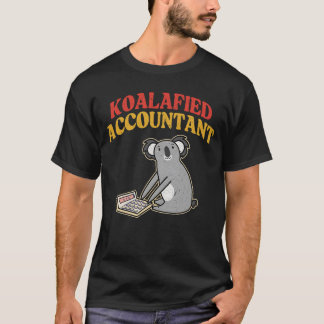T-shirt Comptable Koalafied Retro Funny Comptable T-Shir