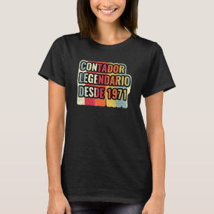 T-shirt Comptable Légendaire Depuis 1971 Expert-comptabl