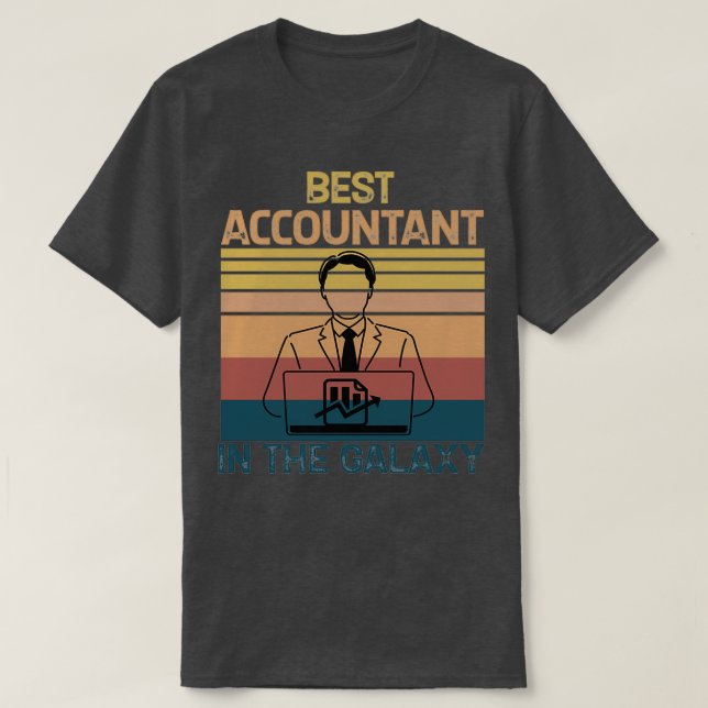 T-shirt comptable Meilleur comptable comptable Evercat com (Design devant)