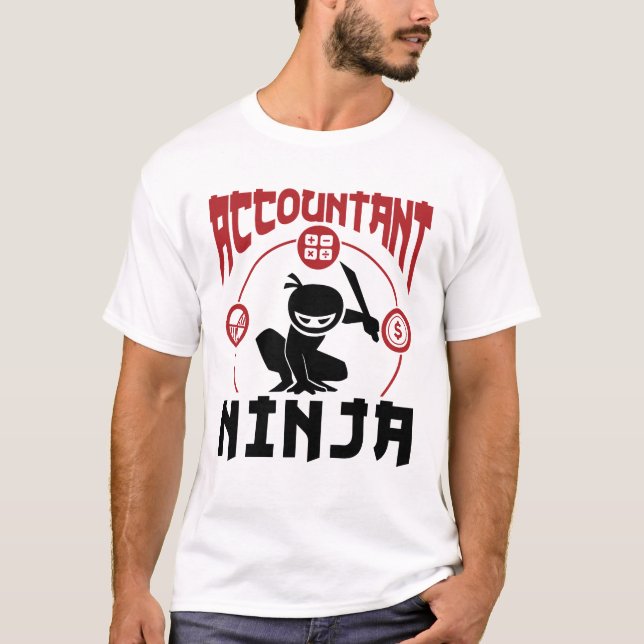 T-shirt Comptable Ninja Comptabilité CPA (Devant)
