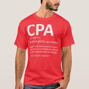 T-shirt Comptable public certifié CPA Définition Drôle 1
