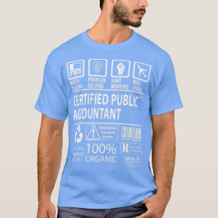 T-shirt Comptable Public Certifié Multi-Tâche Certifié