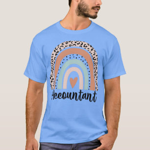 T-shirt Comptable Rainbow Leopard Comptabilité Vie Cpa Amu