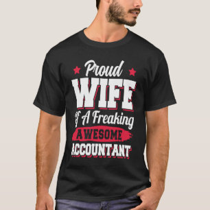 T-shirt Comptable Tenue De Comptes Comptable Épouse