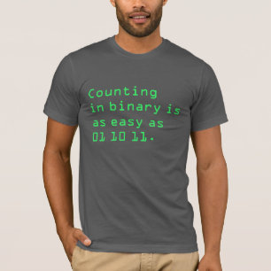T-shirt Comptage dans le binaire