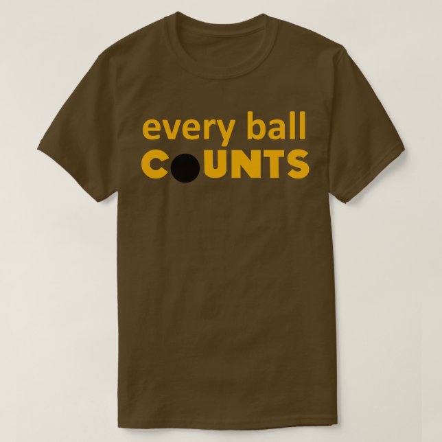 T-shirt Compte de chaque balle (Design devant)
