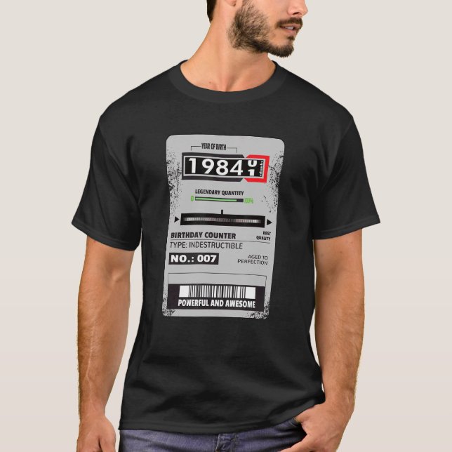 T-shirt compteur d'électricité Trois compteurs de phase an (Devant)