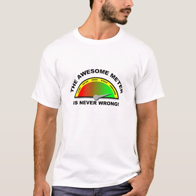 T-shirt Compteur Drôle Awesome (Devant)