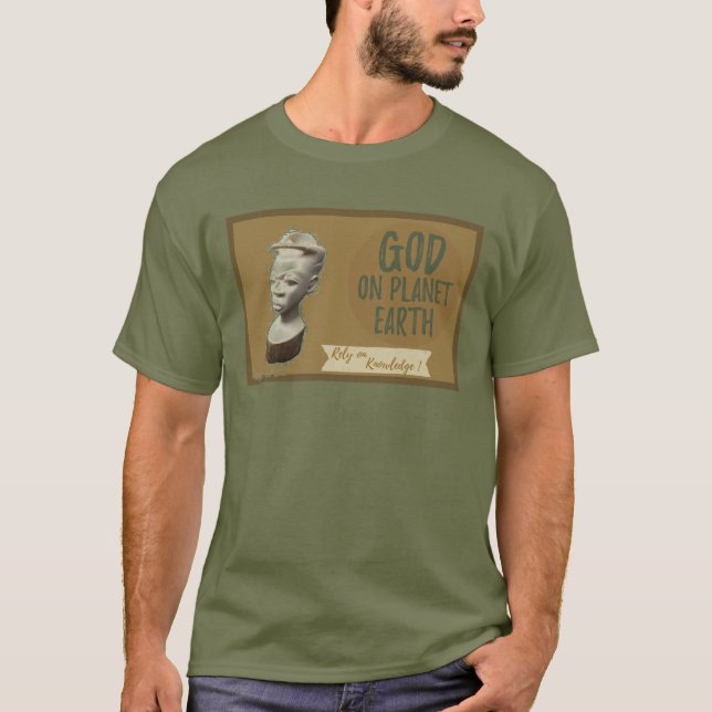 T-shirt Comptez sur la pièce en t de mâle de la (Devant)