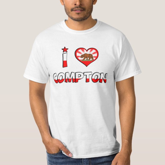 T-shirt Compton, CA (Devant)