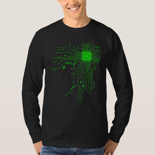 T-shirt Computer CPU Chip PCB Circuit Design Tech Gift (Devant)