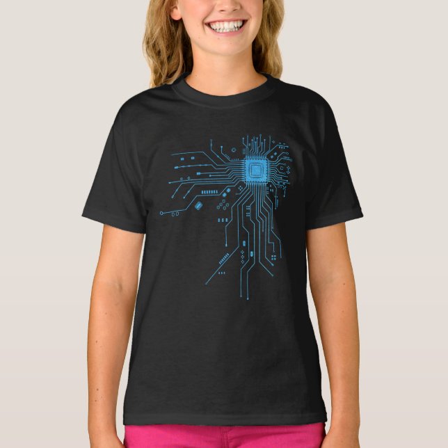 T-shirt Computer CPU Chip PCB Circuit Design Tech Gift (Devant)