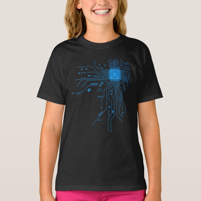 T-shirt Computer CPU Chip PCB Circuit Design Tech Gift (Devant)