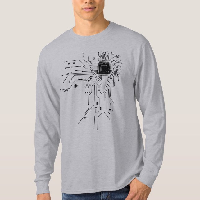 T-shirt Computer CPU Chip PCB Circuit Design Tech Gift (Devant)