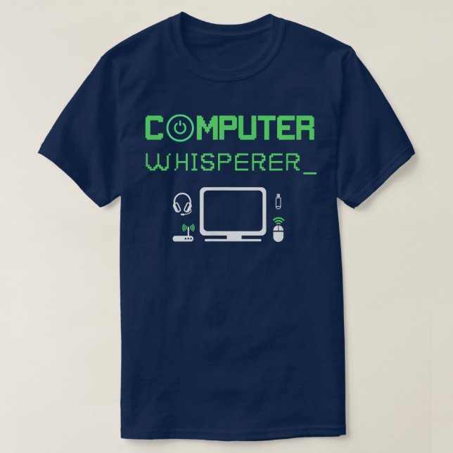 T-shirt Computer Whisperer Computer Science Programmation  (Design devant)