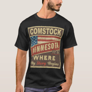 T-shirt COMSTOCK, MN C'est là que mon histoire commence