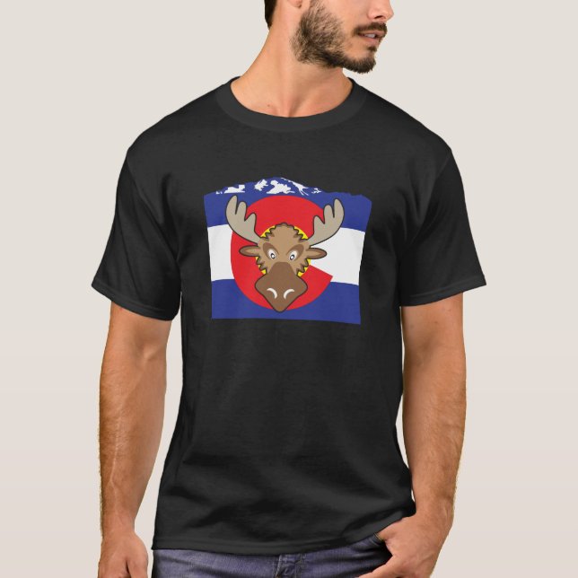 T-shirt Comté de Colorado Moose (Devant)