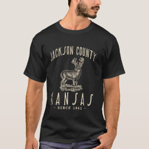 T-SHIRT COMTÉ DE JACKSON. CHASSE AU CERF À QUEUE BLANCHE A