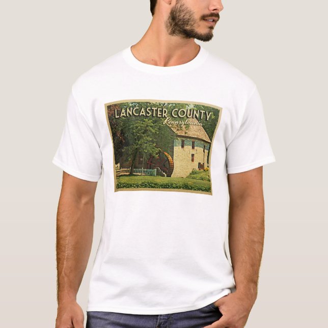 T-shirt Comté de Lancaster en Pennsylvanie (Devant)
