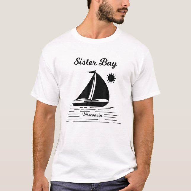 T-shirt Comté de Porte de Sister Bay Wisconsin (Devant)